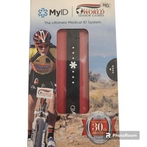 Medical ID Bracelet NWT medium black